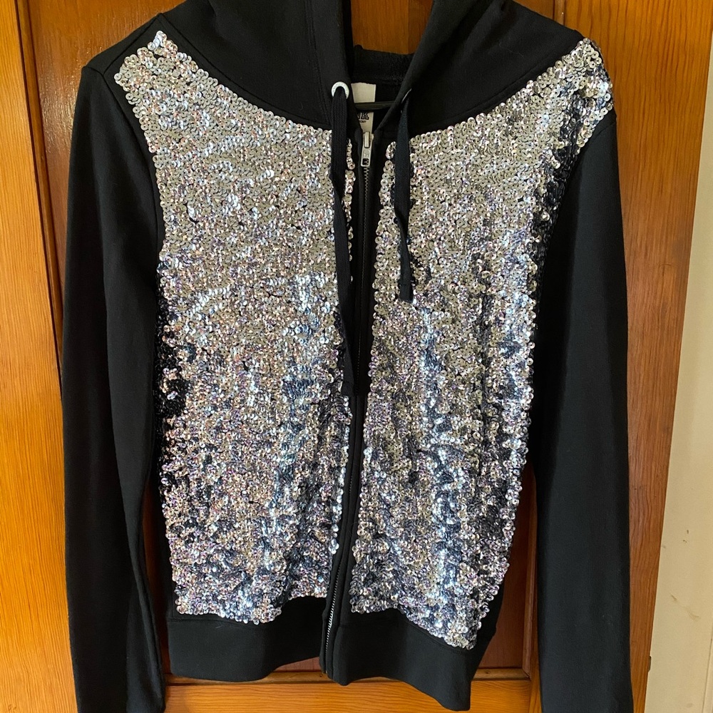 Bling PINK hoodie, Size Small